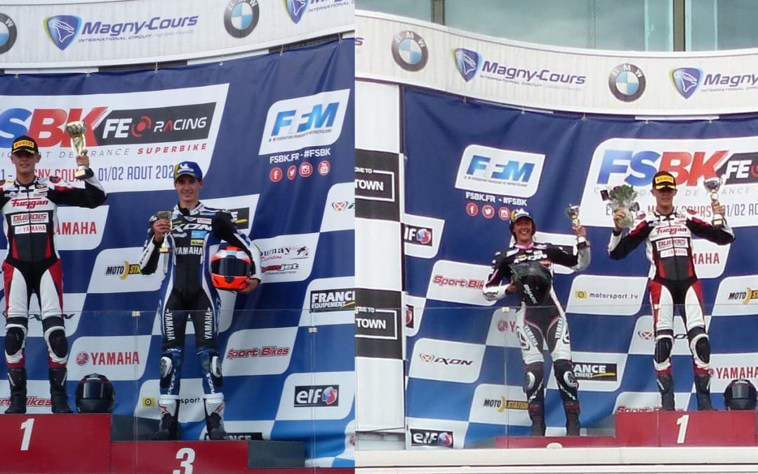 Podiums pour Line Vieillard et Colin Drye à Magny-Cours